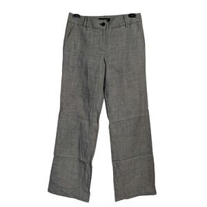 Talbots Dress Pants Womens 2 Grey Wool Linen Signature Office Classic Career